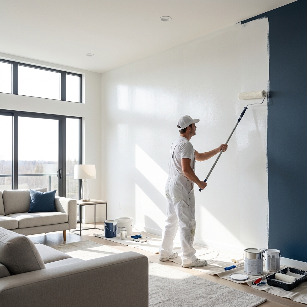 Applying Final Paint Coat